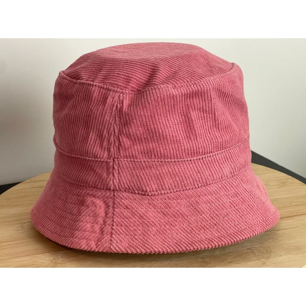 00420 - Disney Minnie Mouse Mauve/Pink Corduroy Bucket Hat Kids‎ S/M Embroidered